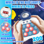 Fast Push Game, Pop Bubble Fidget Toy Quick Push Light Up Popping Game Toys For Ages 4-12, Birthday Gifts For Boys & Girls & Teens (Unicorn)