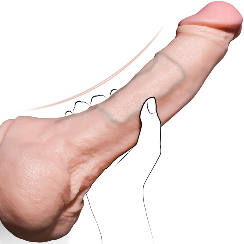 13.1 Inch Huge Thick Big Dildo Realistic 2.75'' Diameter Large Pvc Anal Dildos, With Strong Suction Cup Hands-Free Adult Strap-On Dildos, 45° Tilt Sex Penis For Women Men Gay