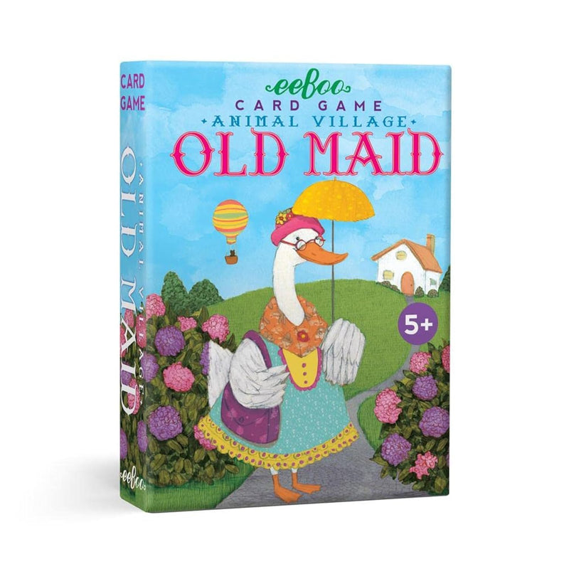 eeBoo: Animal Old Maid, Playing Card Game for Kids, Cards are Durable, Easy