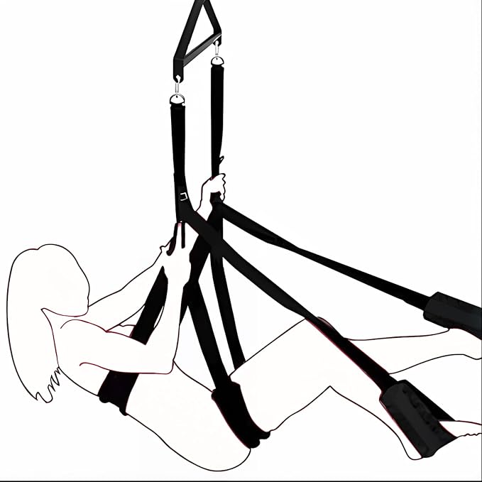 360° Adjustable Couples Suspension Swing with Padded Straps