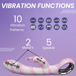 Rabbit Vibrator with Dual Motor &amp; Heated Function for Clitoral