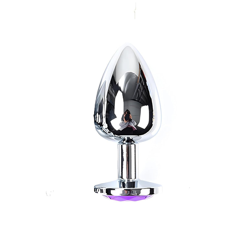 Luxury Metal Anal Plug With 3 Different Sizes Anal Trainer Jewel Butt Plug S&M Adult Anal Plugs Woman Men