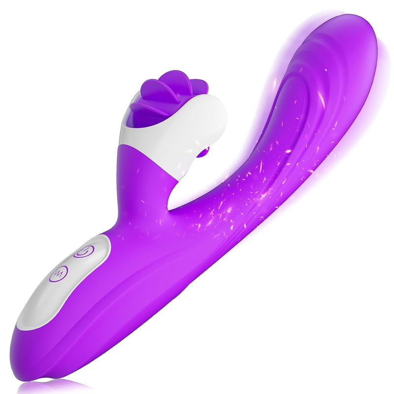 2In1 G Spot Vibrator Sex Toys For Women And Couple, Thrusting Body-Safe Silicone Vibrator Rabbit With 9 Rotating & 9 Vibrating Modes, Waterproof Realistic Dildo For Clitoral Stimulation