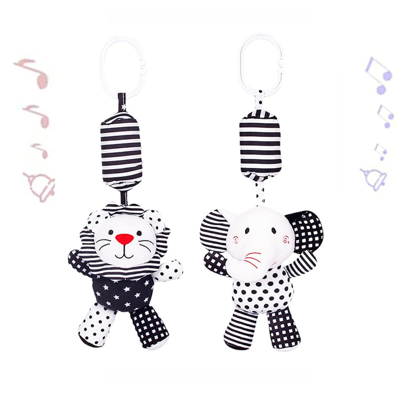 2Pcs Hanging Rattle Toys For Babies, Hanging Baby Toy, Car Seats Stroller T