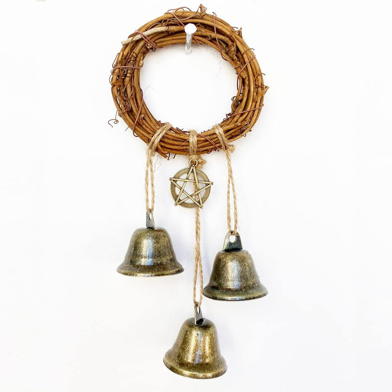 Witch Bells For Home Protection Wicca Wreath Door Knob Bell Witchy Gift For St