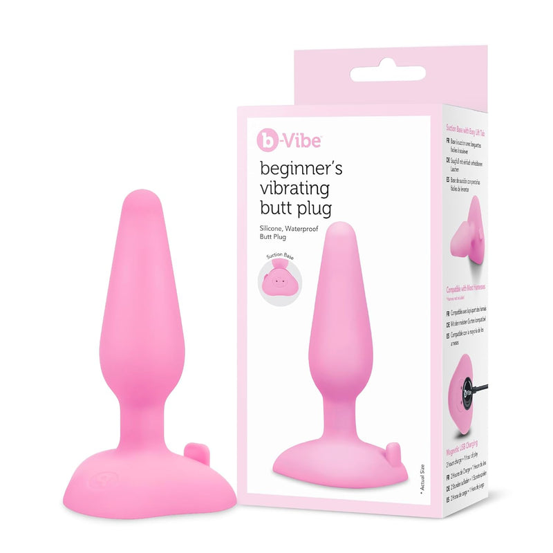 Silicone Beginner'S Vibrating Butt Plug With 4 Speeds & 6 Patterns, Waterproof Anal Vibrator Toy With Suction Base, 100% Body-Safe For Adult Use (3.5")