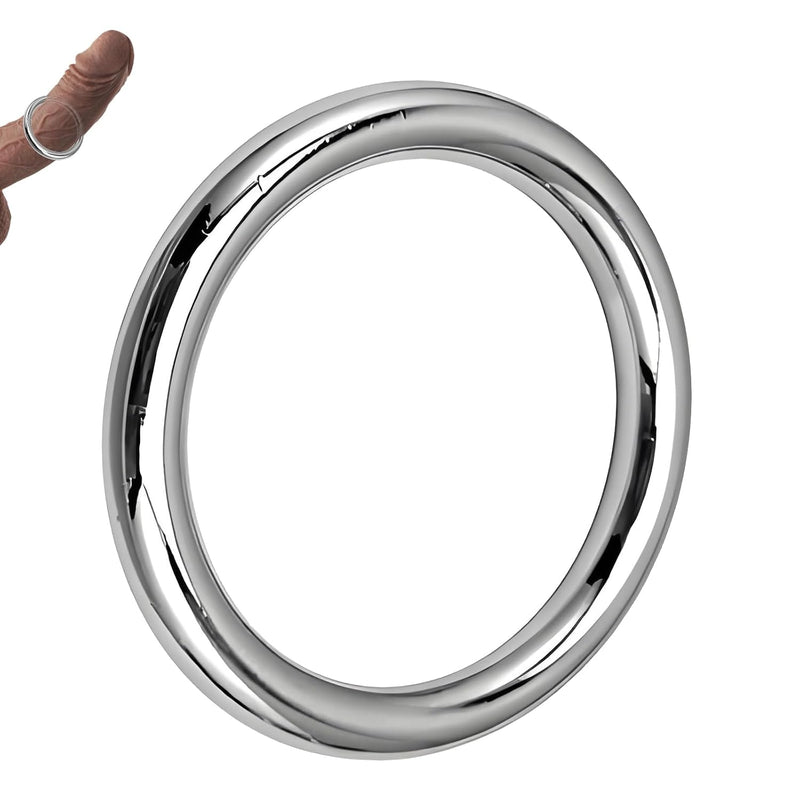 Penis Ring For Men Cock Rings For Erection Enhancing Sex Toy Delay Control Male Bondage Metal Ring Sm Stimulator Pleasure Device(50Mm)