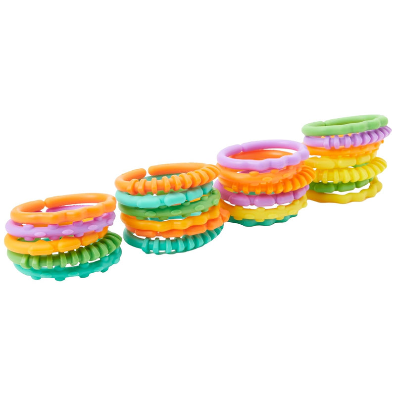 Bright Starts Lots of Links Rings Toys for Stroller or Carrier Seat, BPA-Fr