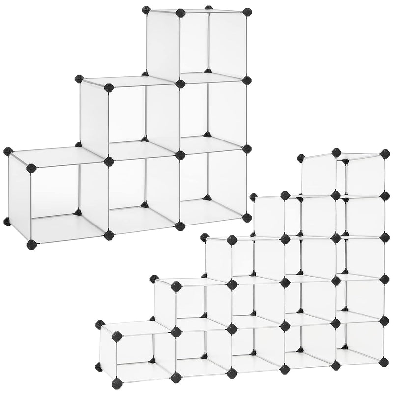 Cube Storage Organizer Bundle With Shoe Rack, Customizable Plastic Cabinet, Modu