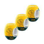 Masturbator Egg 3 Pack - Stroker For Male Masturbation, Portable Pleasure Sleeve, Super-Stretchy, No Lubricant Required, Disposable, Single-Use (Fierce)
