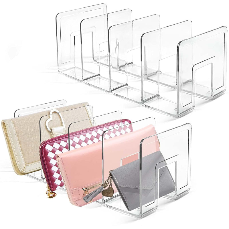 Clear Purse Storage Organizer, Mini Purse Shelf For Closet, Small Clutch Purse H