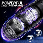 Automatic Male Masturbator Sex Toys For Men - Adult Toy Male Sex Toys With 7 Thrusting & 7 Rotating Modes,Hands Free Pocket Pussy Sex Machine With Visual Window & Mounting Base, Electric Thrusting Cup