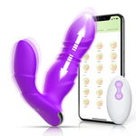 Wearable Thrusting Dildo - App &amp; Remote Control Vibrator for Women
