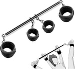 Adjustable Spreader Bar with Hand & Ankle Cuffs – Bondage Restraint Set