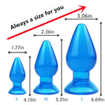 Large Butt Plug Huge Anal Dilator Anus Butt Plug Training Set Sex Slave Prostate Massage Anal Sex Toy With Strong Suction Cup For Beginners Advanced Men Women Couple (L)