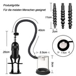 Anal Plug With Vacuum Pump, Manual Anus Enlarger With Putt Plug, Nipple Sucker Sucking Massage Stimulator, Anus Suction Cup, Butt Plug Masturbator, Anal Training Sm Adult Sex Toys
