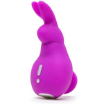 Happy Rabbit Mini Ears Clitoral Vibrator - Small Clitoral Rabbit Vibrator For Women - Thick Flexible Stimulating Ears - Rechargeable & Waterproof - Pink