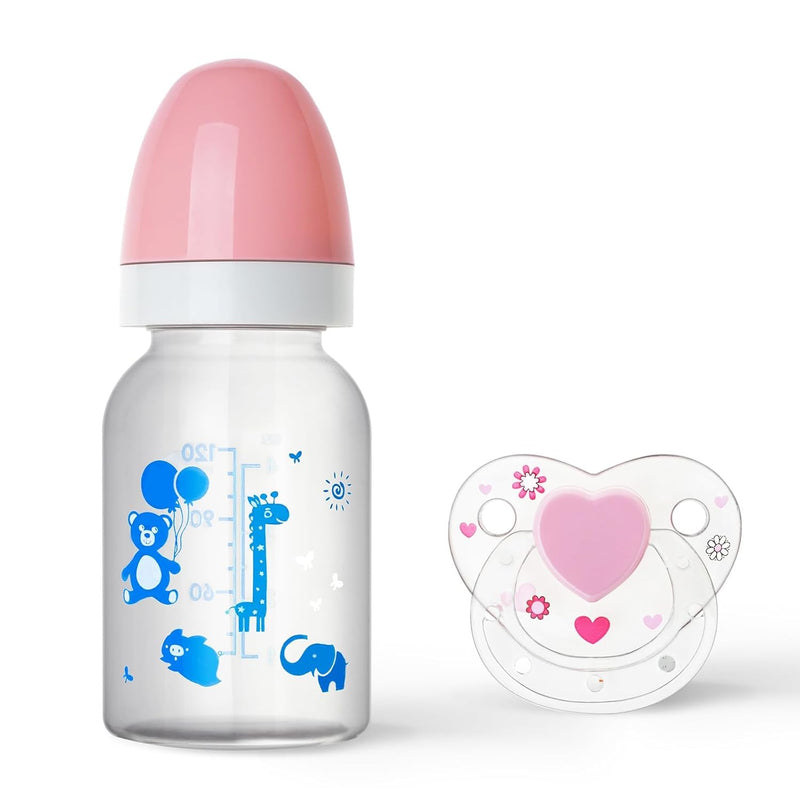 Baby Doll Bottle And Magnetic Pacifier Set, Baby Doll Accessories For Rebor