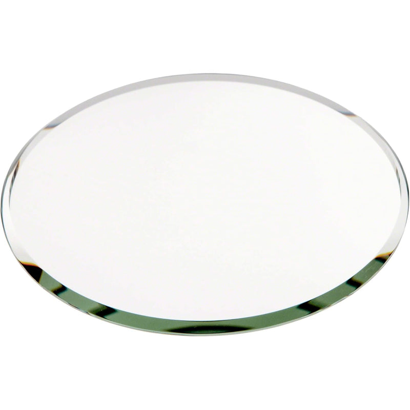 Round 3Mm Beveled Glass Mirror, 4 Inch X 4 Inch (Pack Of 3)