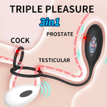 Vibrator Anal Plug Toy, Sex Toys 3-In-1 Anal Bead + G Spot Vibrator 8 Seconds To Climax For Women Men, Remote Control Adult Toys, P Spot Prostate Massager, For Couple Male Female Solo Sex Games
