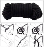 3-Piece Soft Cotton Bondage Rope Set for Couples – Durable Restraint Kit
