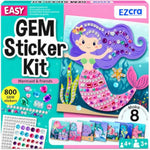 Mermaid Gem Sticker Kit for Kids - 800 Stickers, 8 Underwater Themes