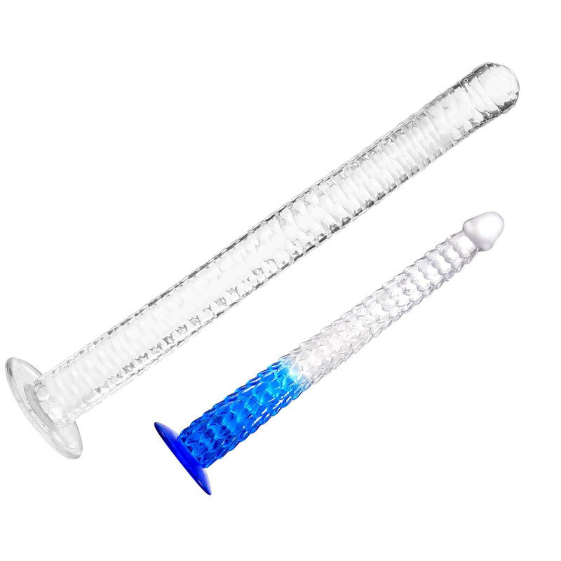22.83 Inch Dragon Anal Plugs + 28.34 Inch Clear Dragon Dildos