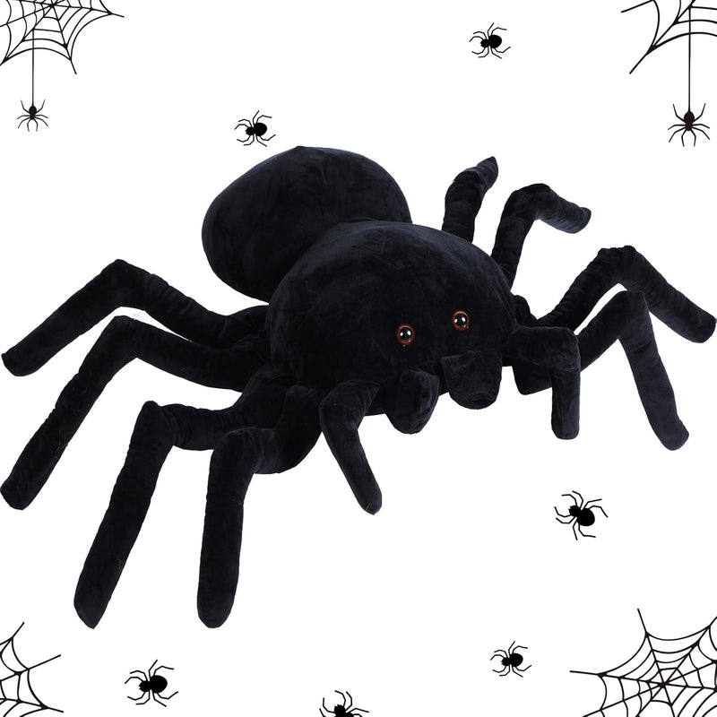 Giant Stuffed Spider Toy Huge Realistic Black Spider Stuffed Animal Plush P