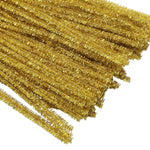 Gold Pipe Cleaners Chenille Stems, 100-Piece Set