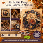 Halloween Pearl Art Kit for Adults, 3D Diamond Craft with Witch Moon Design