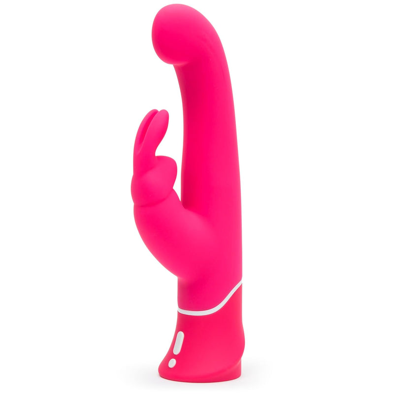 Happy Rabbit Vibrator - 5.5 Inch Silicone Vibrating Dildo - Clit Stimulator & G Spot Dildo - 15 Vibration Modes - Quiet Vibrator For Women - Rechargeable & Waterproof Adult Sex Toy - Pink