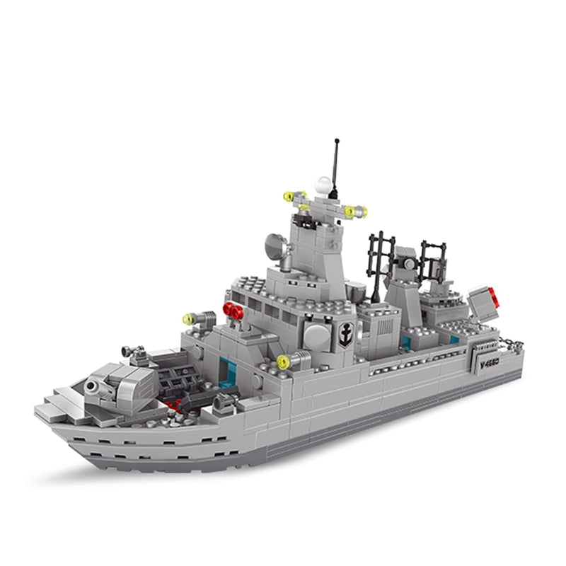 Navy Destroyer Building Set, Battleship Building Toy, A Gift Compatible Wit