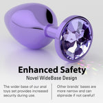 Anal Plug Beginner Set - 4 Pcs Jewel Butt Plug Training Kit, Adult Anal Toys For Men, Women & Couples, Unisex Anal Trainer For Beginners To Advanced, P-Spot & Pleasure Enhancer