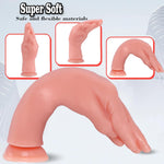 Realistic Hand Dildo Butt Plug: 8.46 Inch Hand Anal Plug Fist Butt Plug, Huge Thick Anal Plug Anal Dildo With Strong Suction Cup, Anal Dilator Vaginal Anal Stimulation Sex Toy For Men Women (Flesh)