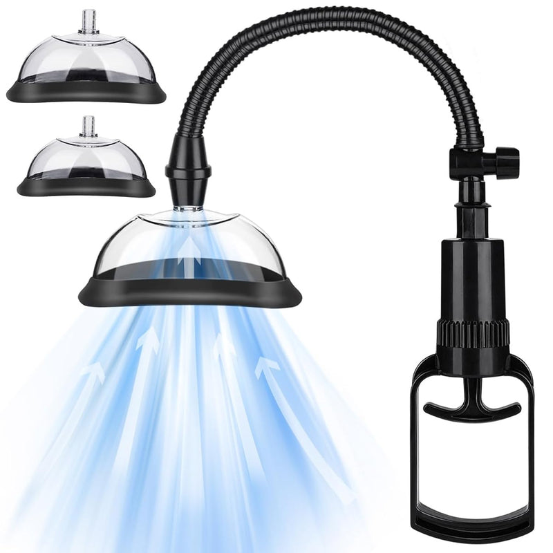Adult Sex Toys Pussy Pump, Clitoral Pump To Increases Sensation And Enhances Sexual Pleasure Sex Toys For Females, Vagina Pump System With Vacuum Release Valve 2 Cups Included