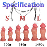 Huge Thick Dildo,7.4 Inch Realistic Silicone 2.38'' Diameter Thick Dildo with Strong Suction Cup,Fat Extra Large Dildos for Advanced Anal Play,Adult Sex Toy Fake Penis for Women Men Gay (XL)