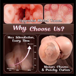 Sex Doll Male Sex Toys, 11Lb Realistic Busty Peach Butt Pocket Pussy Upgrade Extended Vagina & Anal Channel Mens Masturbator Sex Toy For Men 3D Lifelike Juicy Sex Dolls Stroker Adult Toys