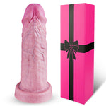 2" Diameter Soft Silicone Realistic Extra Thick Giant Dildo With Suction Cup, 8.7" Large Wide Big G-Spot Lifelike Dildo Penis For Women Men, Anal Dildos Adult Sex Toys And Games For Gays And Lesbians