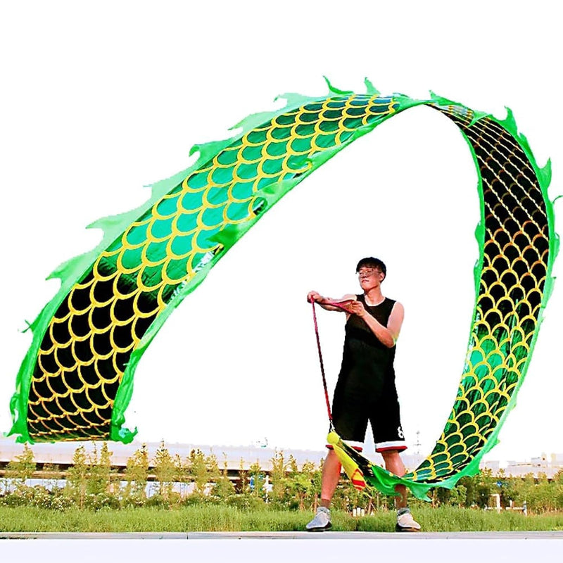 3D Dragon Poi With 340G Weighted Ball & 1.1 Meters Swing Rope Silk Flowy Shaki