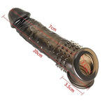 Threaded Condom Male Condom Adult Lock Fine Ring Crystal Sleeve Black Tx2024