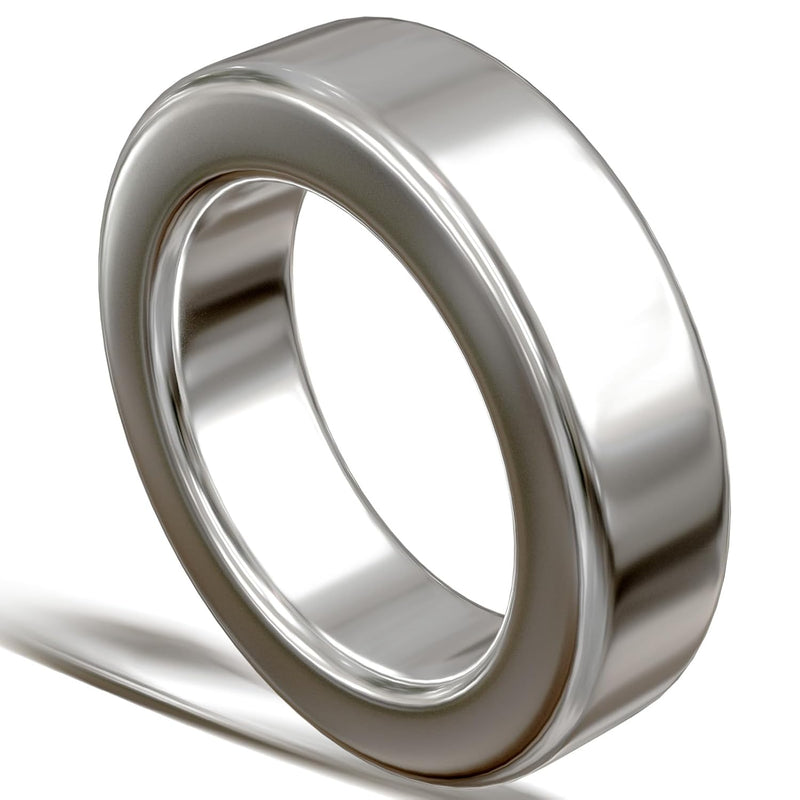 Stainless Steel Penis Rings For Men Weight Metal Cock Ring For Harder Longer Stronger Erections - Erection Enhancing Sex Toy 4.9 Oz (S: 1.5 Inch)