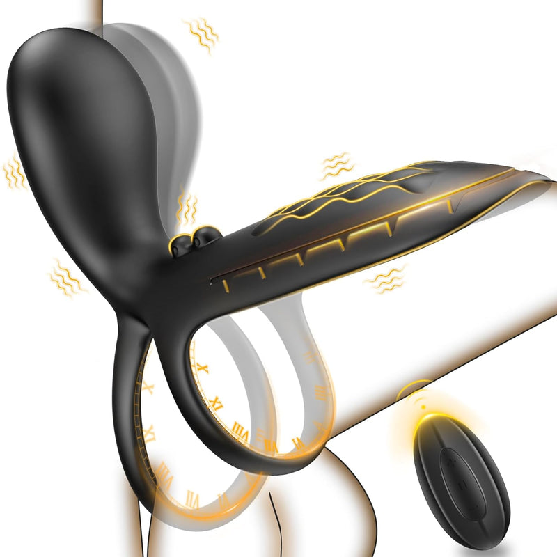 Vibrating Cock Ring Sex Toys - Couple Sex Toys Pleasure Clitoral G Spot Penis Vibrator, Silicone Penis Sleeve, Remote Control Penis Extender With 9 Vibrations, Adult Sex Toys For Men Women Couple