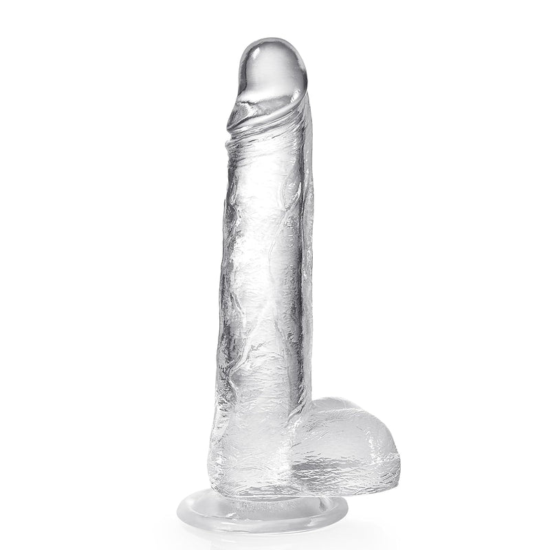 7.2 Inch Realistic Clear Dildo With Strong Suction Cup - Anal Dildos For Men Gay, Hands-Free Play Riding Dildo For Women G-Spot Vaginal Stimulation, Lifelike Adult Sex Toys For Couples