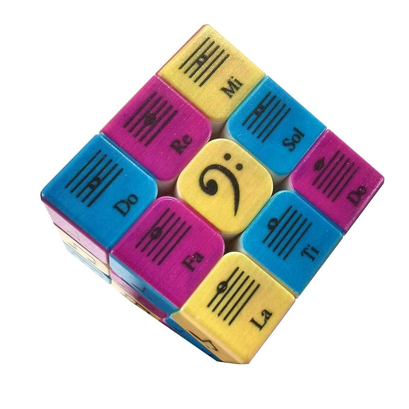 Speed Cube 3X3X3 Music Notes Design Magic Cube Puzzle,Iq Games Puzzles Relief