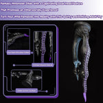 Dual-Headed Anal Plug Silicone Butt Plug Overlength Anal Toy,Silicone Penis For Men Women?Textured Anal Sex Toys Designed With Suction Cups,Designed With A Barbed Tip For Prostate Stimulation (D304-M)