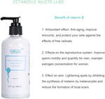 Water-Based Lubricant with Vitamin E - Creamy, Long-Lasting, Non-Sticky, 10 oz