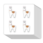 Alpaca Llama Stickers 1in for Scrapbooking, Arts, and Crafts, 80-Pack