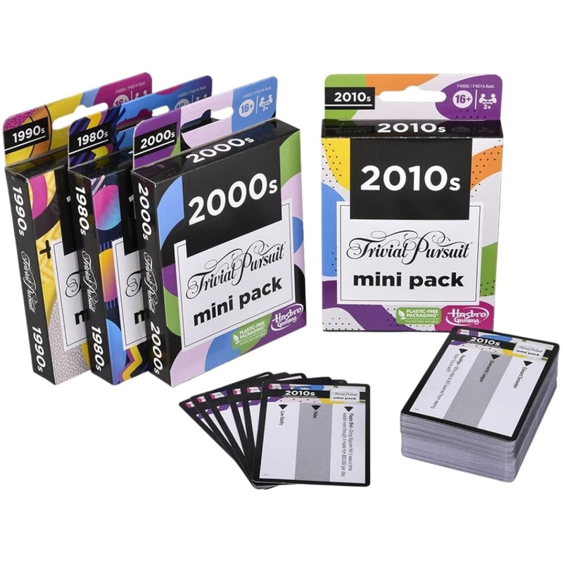 Trivial Pursuit Mini Packs Multipack, Fun Trivia Questions For Adults And T