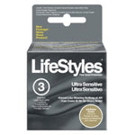 Ultra Sensitive Condoms for Adults, Pack of 3