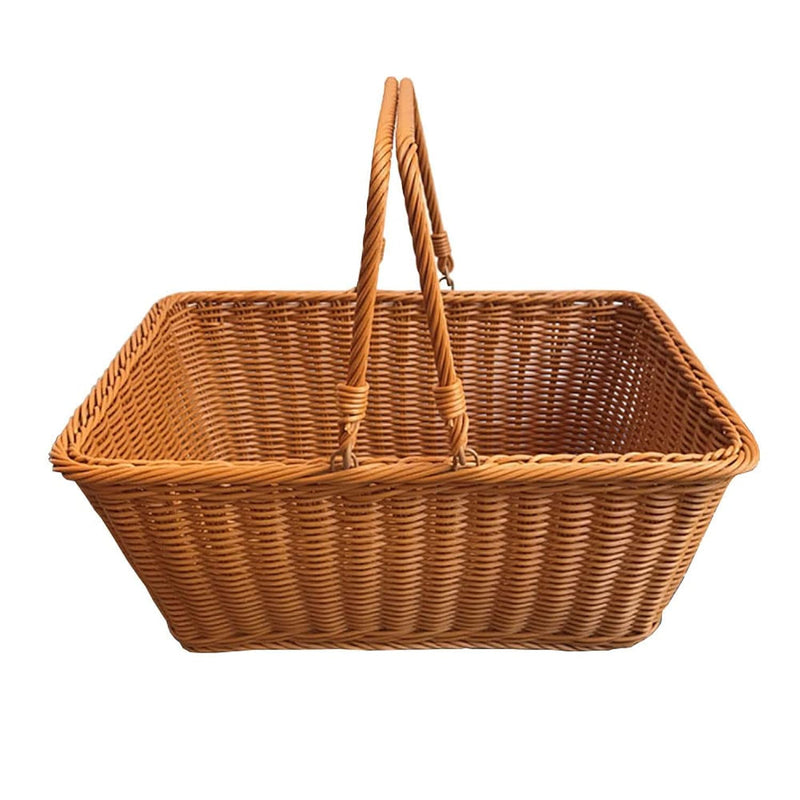 Wicker Storage Basket,Storage Container, Storage Bins Rectangular Basket,Arts An